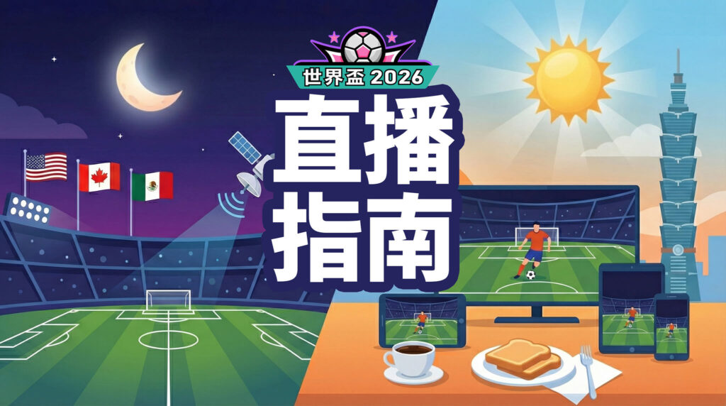 2026世界杯綜合平臺直播完整指南：臺灣即時轉播、平臺整理與「早餐球」觀賽指南